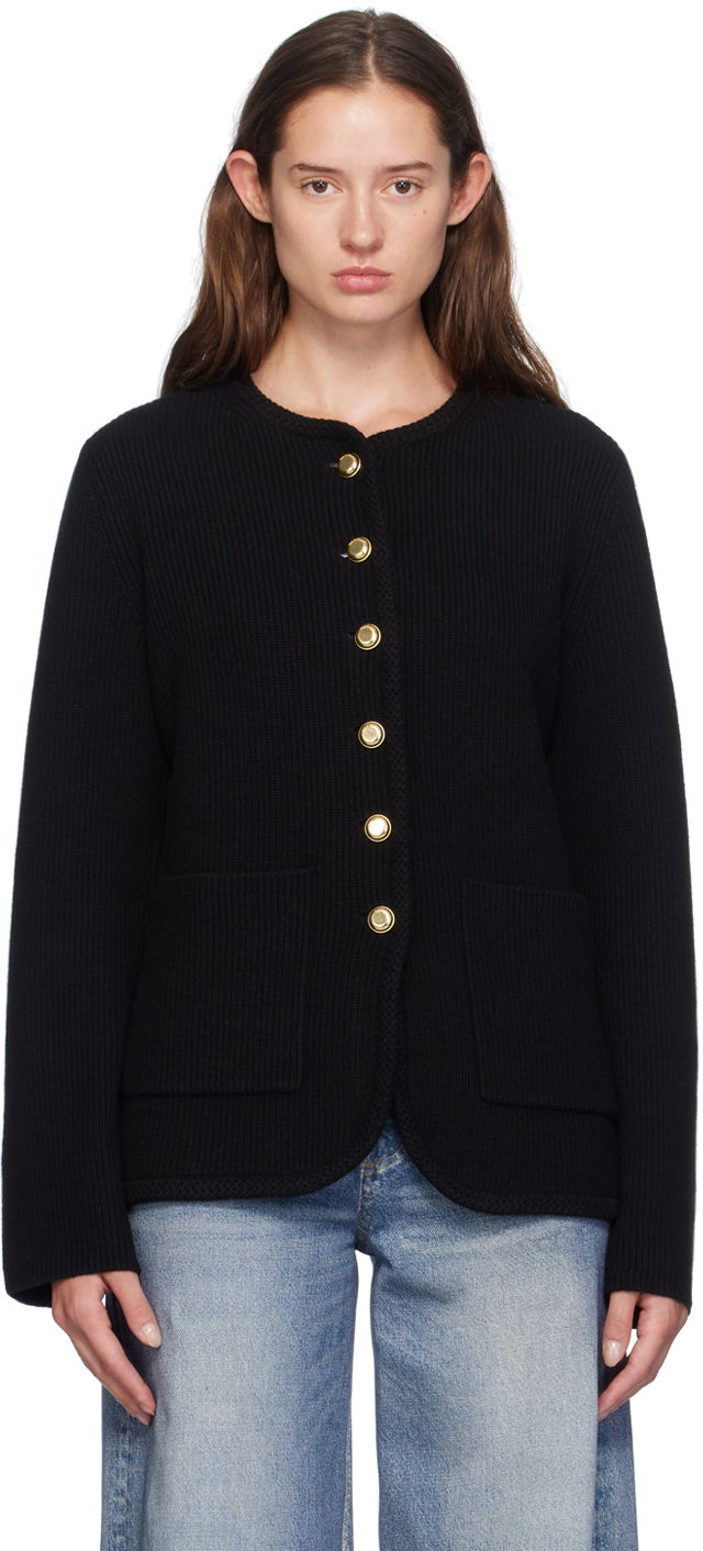 Cветр rag & bone rag & bone Nancy Wool Cardigan чорний | WAS24F069US69, 0