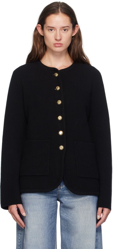 Cветр rag & bone rag & bone Nancy Wool Cardigan чорний | WAS24F069US69, 0
