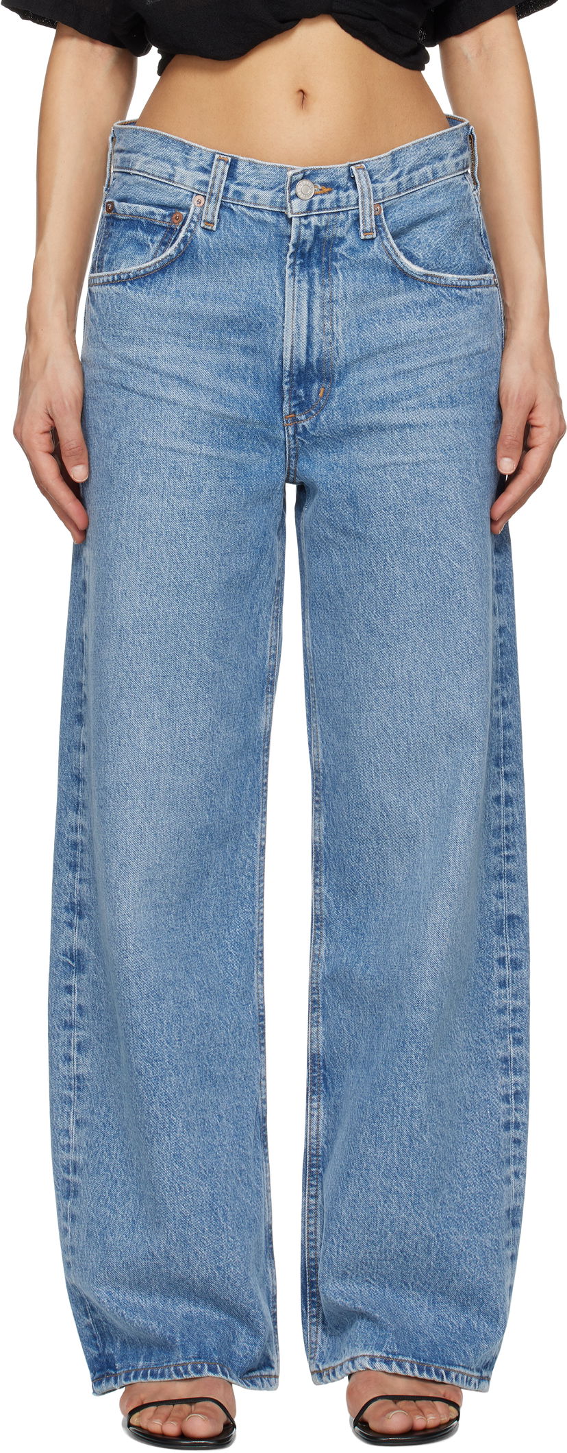 Джинси AGOLDE AGOLDE Low Curve Jeans Синій | A197B-1535