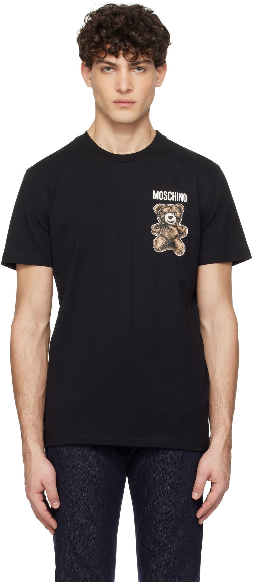 Футболка Moschino Moschino Teddy Bear Graphic T-Shirt чорний | 251ZZV071102411555