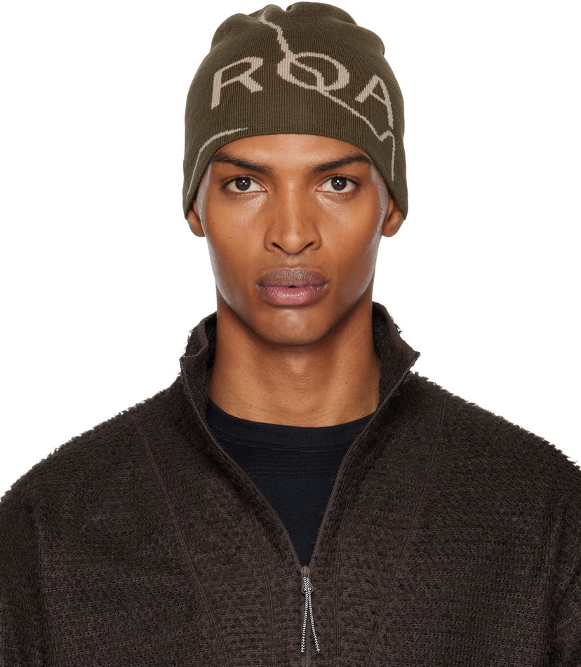 Шапка ROA Logo Beanie Зелений | RBUW288YA12