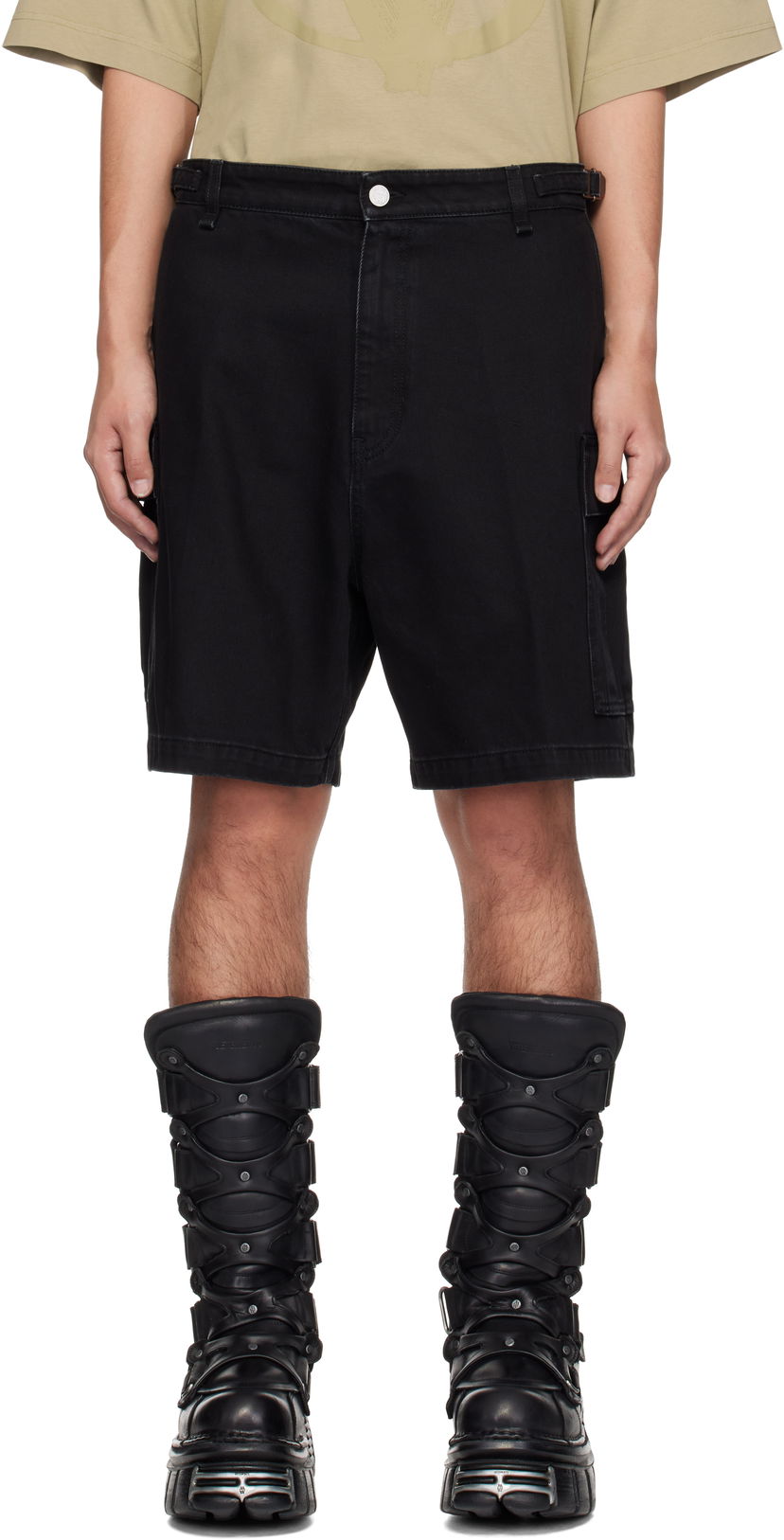 Шорти VETEMENTS VETEMENTS Cargo Shorts чорний | UA66SS520B