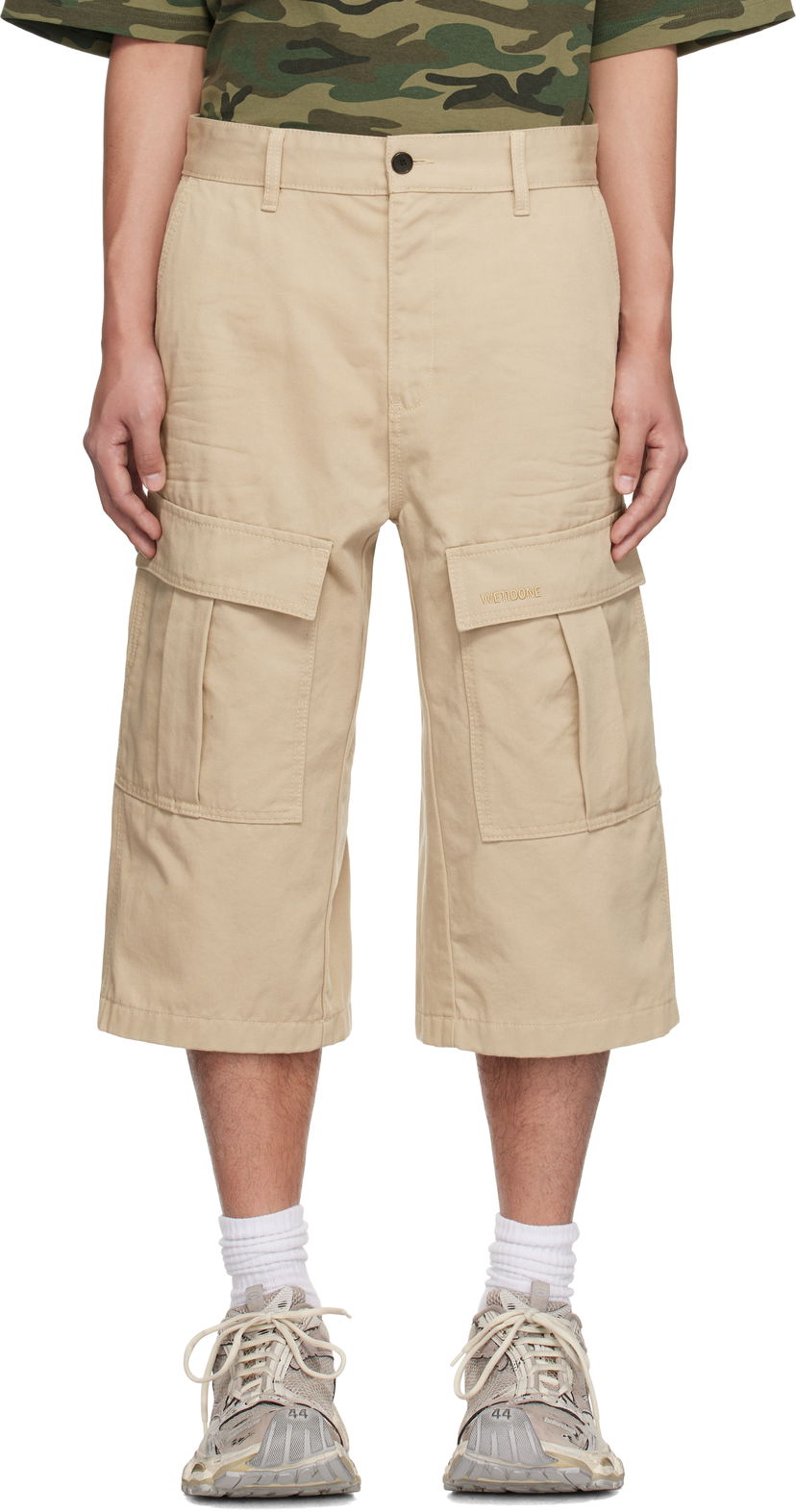 Шорти We11done We11done Cargo Chino Shorts бежевий | WD-PT0-25-226-M-BG