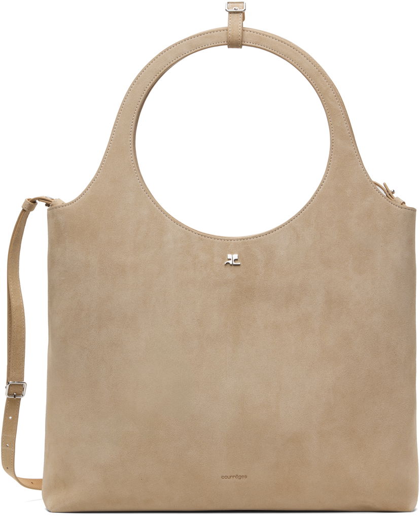 Сумочка Courrèges Courrèges Holy Day Suede Tote бежевий | 125GSA161CR0024