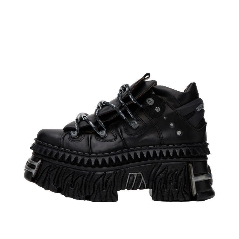 Кросівки та взуття VETEMENTS New Rock Edition Fire Platform чорний | UA66SN100B