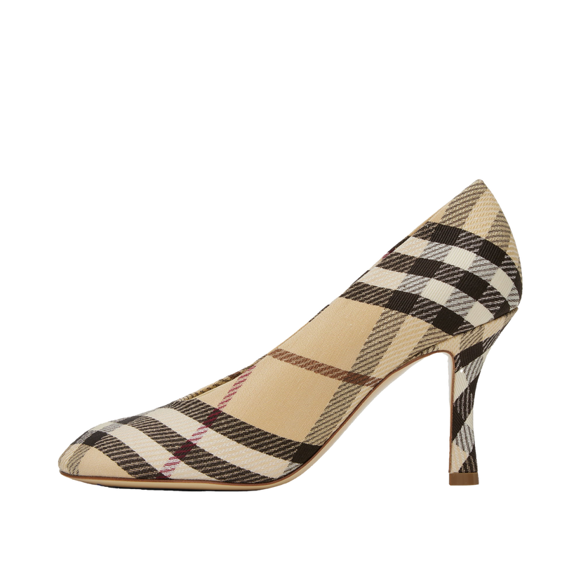 Кросівки та взуття Burberry Plaid Canvas Pumps бежевий | 8100970