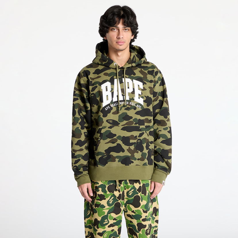 Світшоти BAPE Camo Pullover Hoodie Зелений | 001PPK801008M GRN