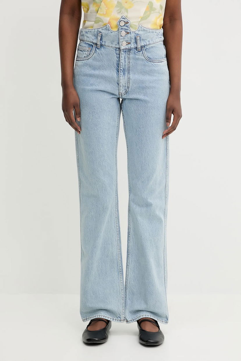 Джинси Coperni Coperni x Disney Crown High-Waisted Jeans Синій | DP133F2024