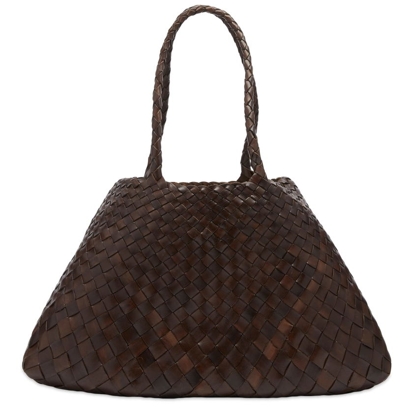 Сумочка Dragon Diffusion Santa Croce Large Bag Коричневий | 8892-DARKBROWN