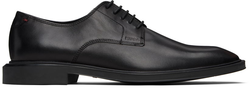 Кросівки та взуття BOSS Rubber-Sole Leather Derbys чорний | 50529049