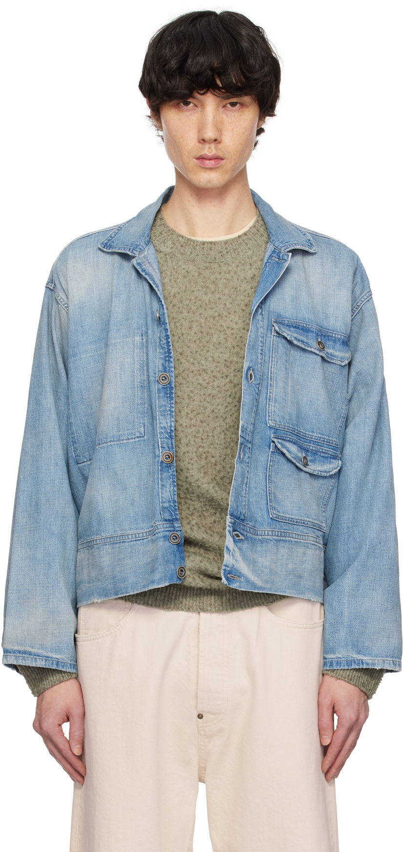 Куртка Maison Margiela Maison Margiela Sports Denim Jacket Синій | S50AM0637 M30021