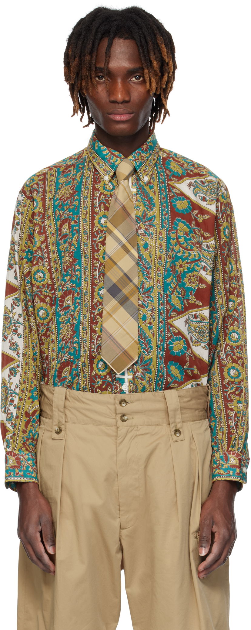 Сорочка Engineered Garments Engineered Garments 19 Century Button-Down Shirt Різнокольоровий | 25S1A001