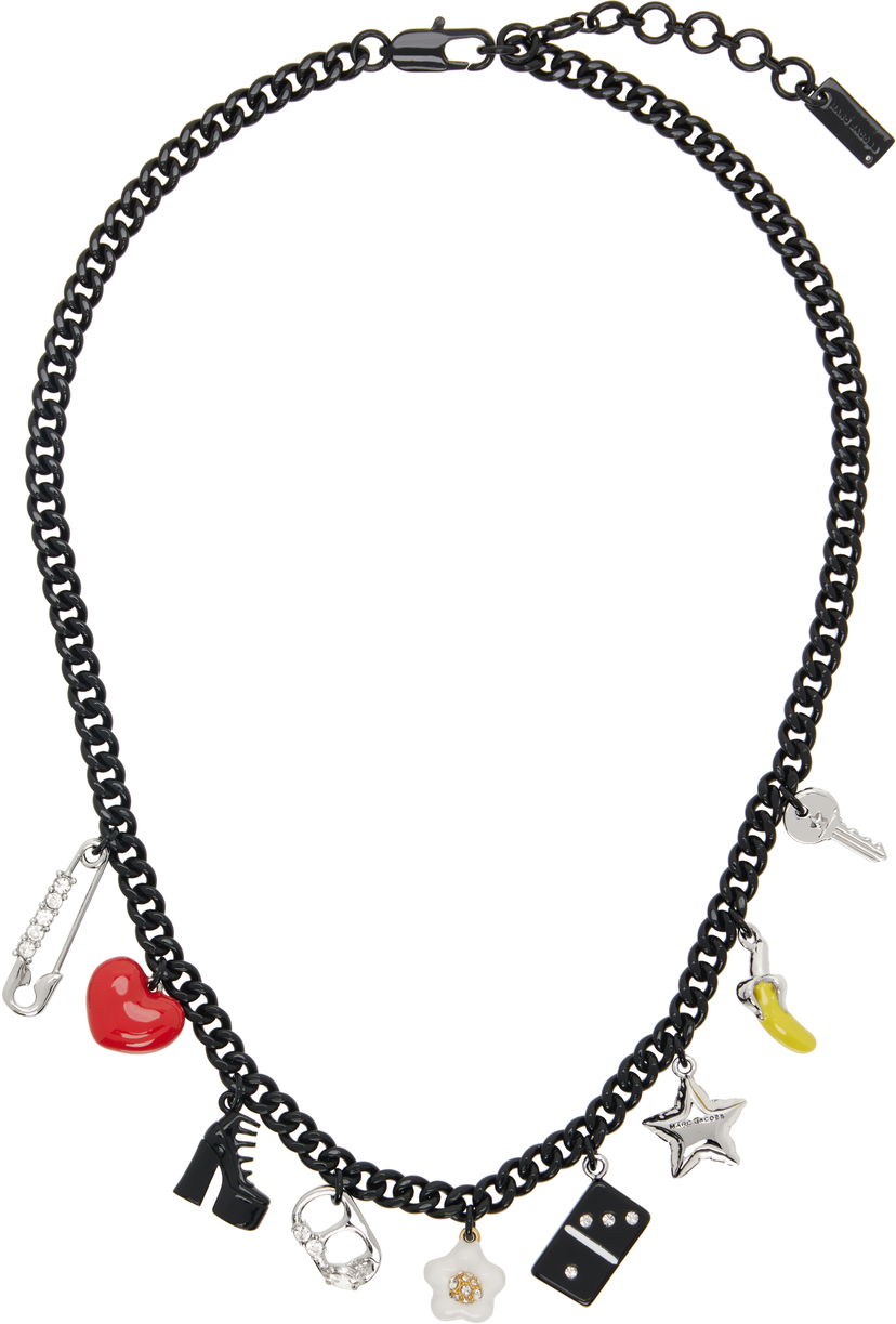 Кольє Marc Jacobs Marc Jacobs 'The Collector Charm' Chain Necklace with Charms чорний | 2P5JNC001J24