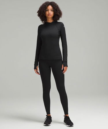 Легінси lululemon Fast and Free High-Waisted Fleece Pockets Leggings 71 cm Size 10 чорний | prod11530529, 1