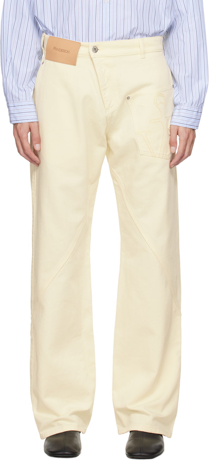 Джинси JW Anderson Twisted Workwear Jeans Жовтий | TR0405-PG1775