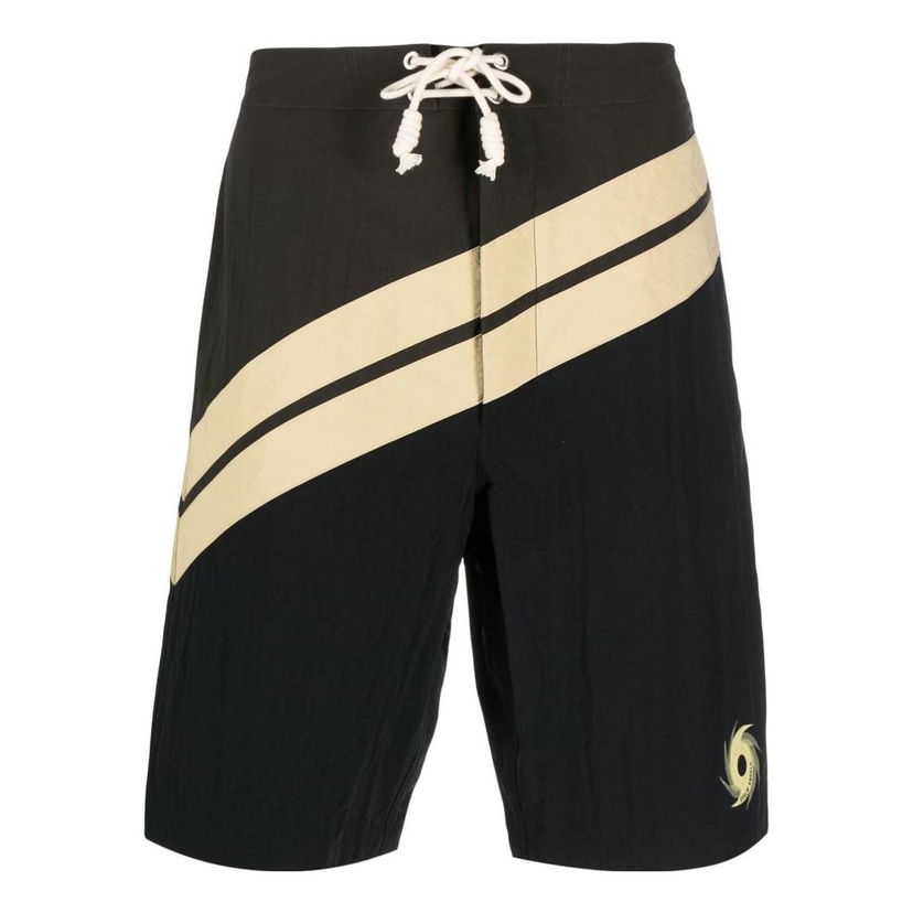 Купальники Palm Angels Palm Angels Striped Swim Shorts чорний | PMFD003S23FAB0018403