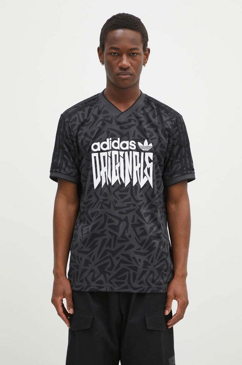 Футболка adidas Originals Abstract Print Jersey T-Shirt чорний | IX9654