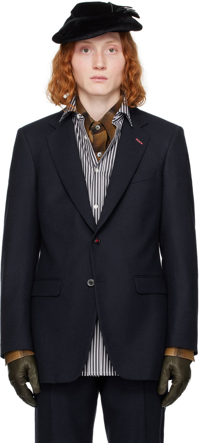 Пальто Maison Margiela Stitch Blazer темно-синій | SI1BN0007 S60309