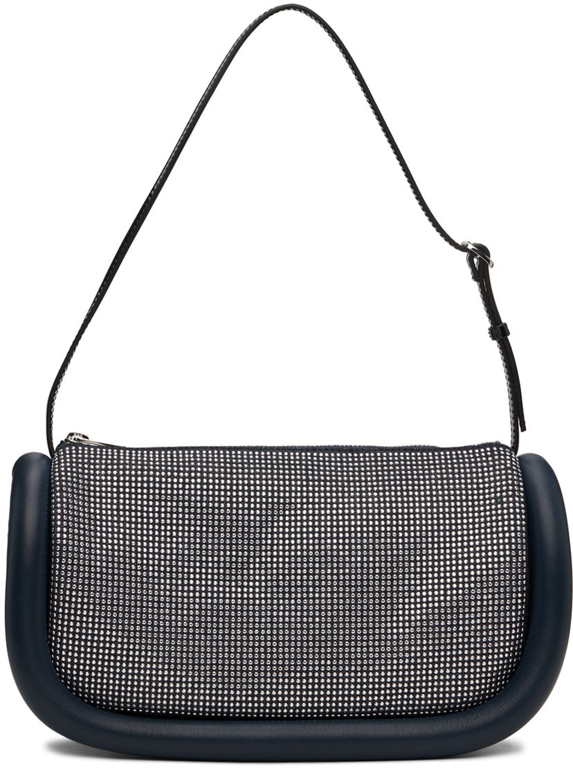 Сумка JW Anderson JW Anderson Bumper 15 Crystal-Embellished Shoulder Bag темно-синій | HB0524-FA0274