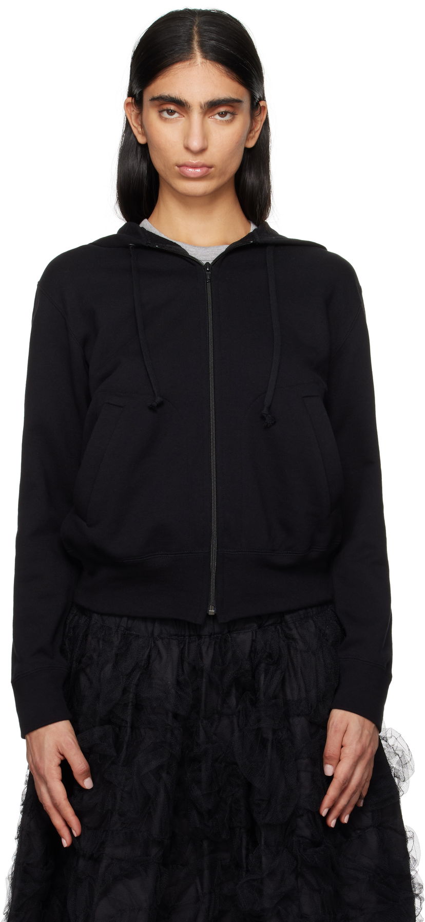 Світшоти Comme des Garçons 'Heart On Back' Zip Hoodie чорний | T342