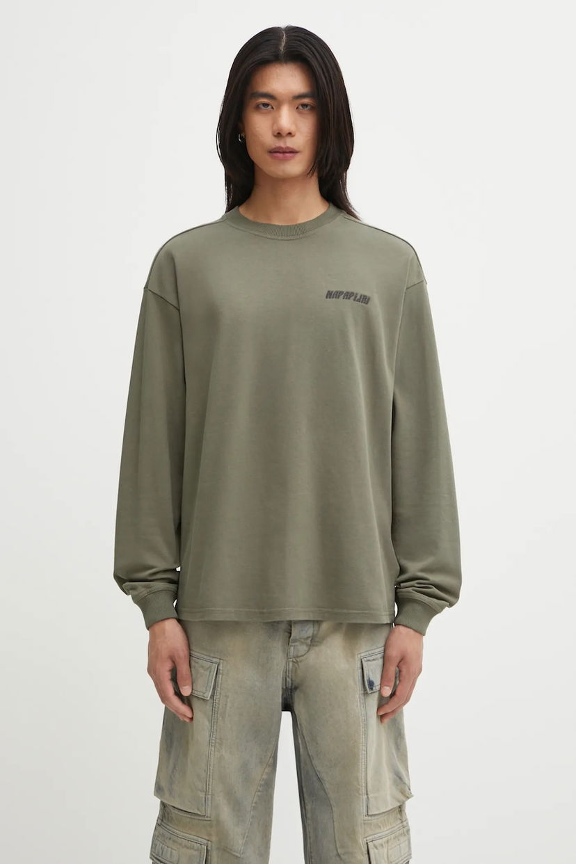 Футболка Napapijri Napapijri S-Coldirai Long Sleeve T-Shirt Зелений | NP0A88YCG0A1
