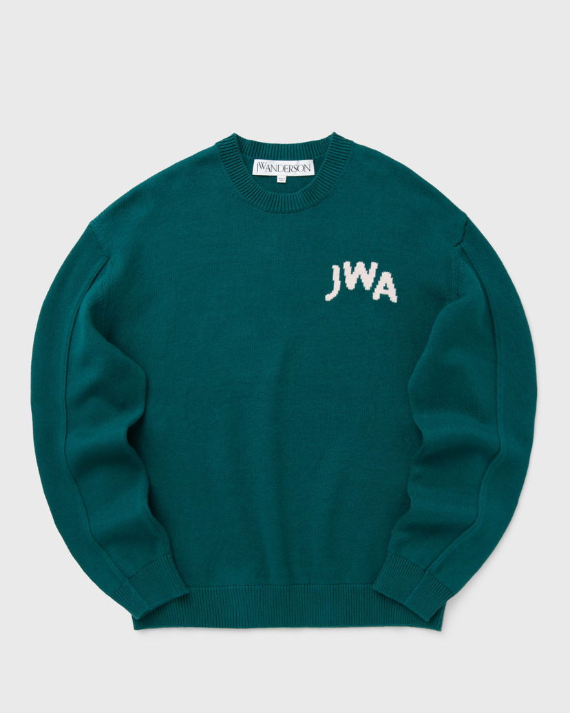 Cветр JW Anderson JW Anderson JWA Crew Neck Jumper Зелений | KW1348-YN0398-540