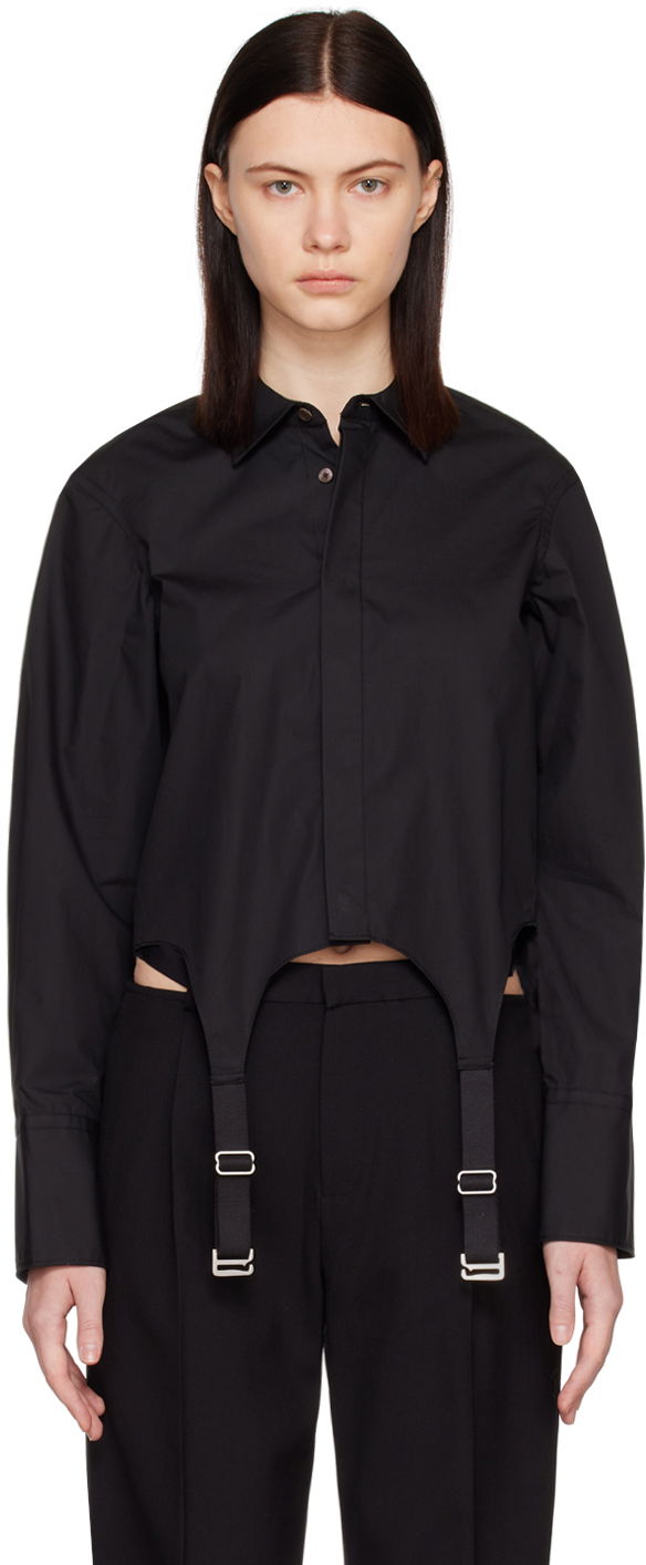 Сорочка Dion Lee Garter Crop Shirt чорний | C5029R23