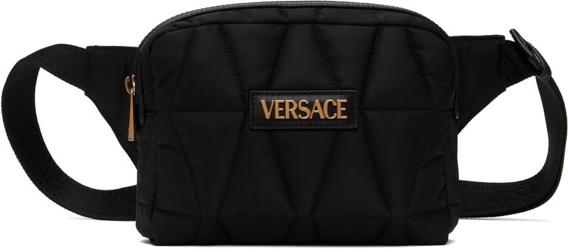 Поясна сумка Versace Versace Myth Quilted Belt Bag чорний | 1018353_1A13686