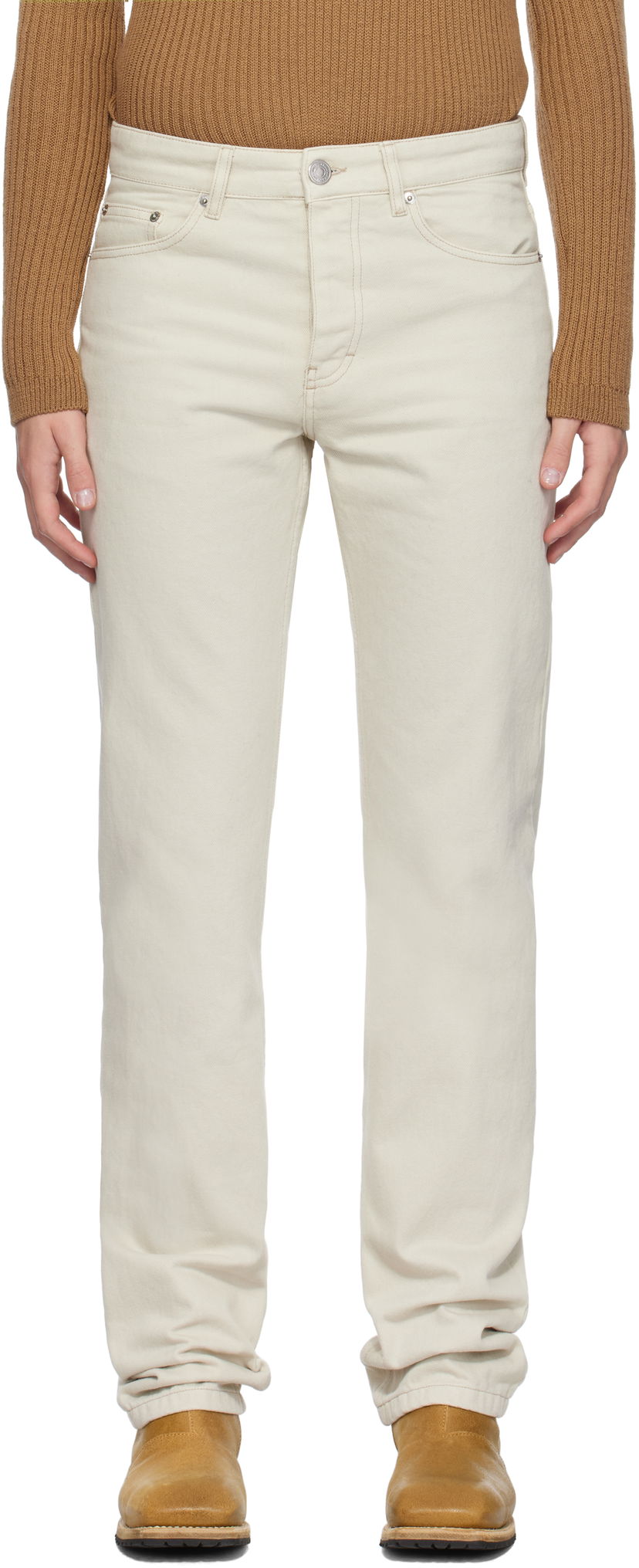 Джинси AMI Classic Fit Jeans білий | HTR001.CO0037
