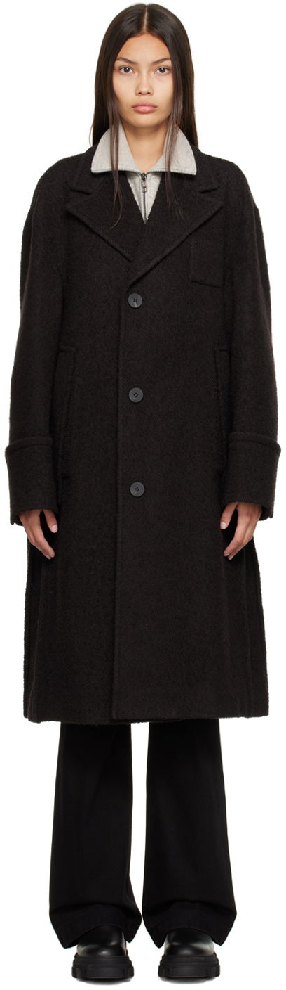 Пальто WOOYOUNGMI WOOYOUNGMI Single Breasted Coat чорний | W223HC06
