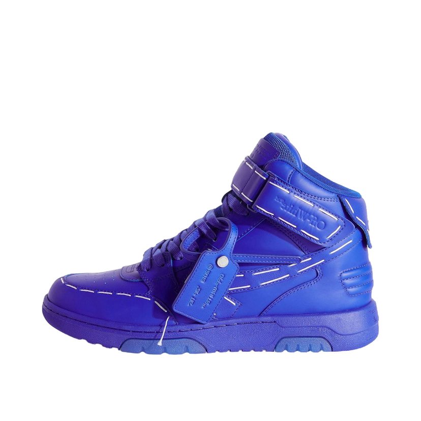 Кросівки та взуття Off-White Out Of Office Low Sartorial Stitching Mid Top Blue Blue Синій | OMIA259S23LEA0024848