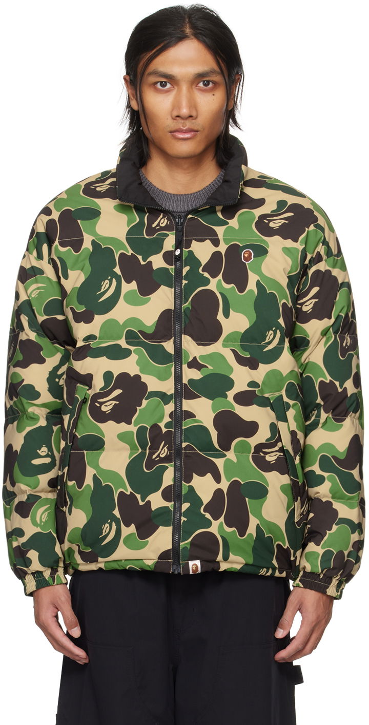 Куртка BAPE ABC Camo Reversible Down Jacket Зелений | 001DNJ801007M, 0
