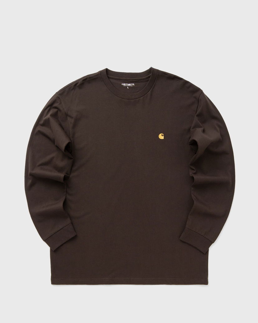 Футболка Carhartt WIP Long Sleeve Chase T-Shirt Коричневий | I026392-00W.XX