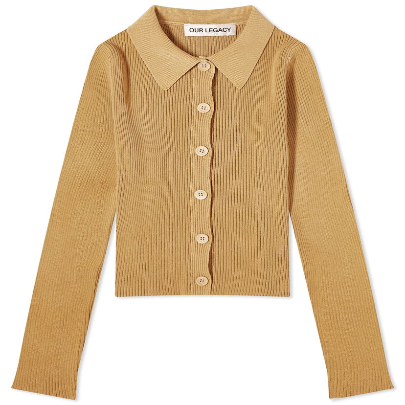 Сорочка поло OUR LEGACY Long Sleeve Mazzy Knit Polo Shirt Помаранчевий | W2243MW