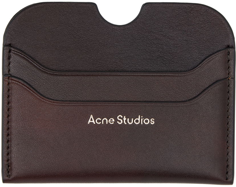 Гаманець Acne Studios Leather Card Holder Коричневий | CG0268-
