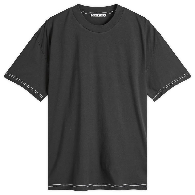 Футболка Acne Studios Acne Studios Eresa U Autograph Logo T-Shirt, Size X-Small чорний | CL0388-BM0