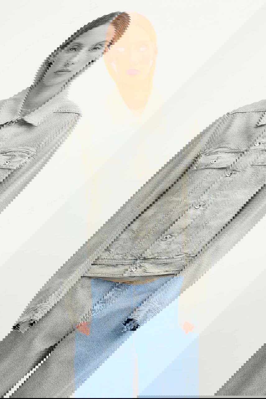 Куртка Rick Owens Rick Owens DRKSHDW Trucker Worker Denim Jacket Синій | DS02E7701.DMP, 0