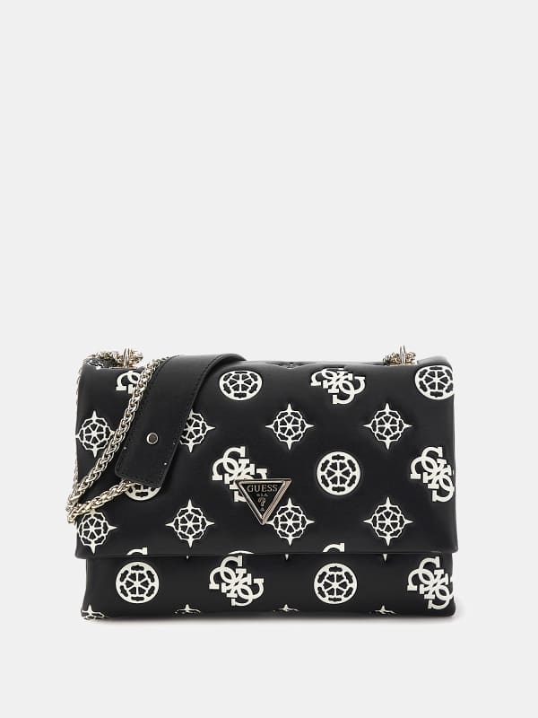 Сумочка GUESS Deesa Peony 4G Logo Crossbody Bag чорний | HWPG9314210