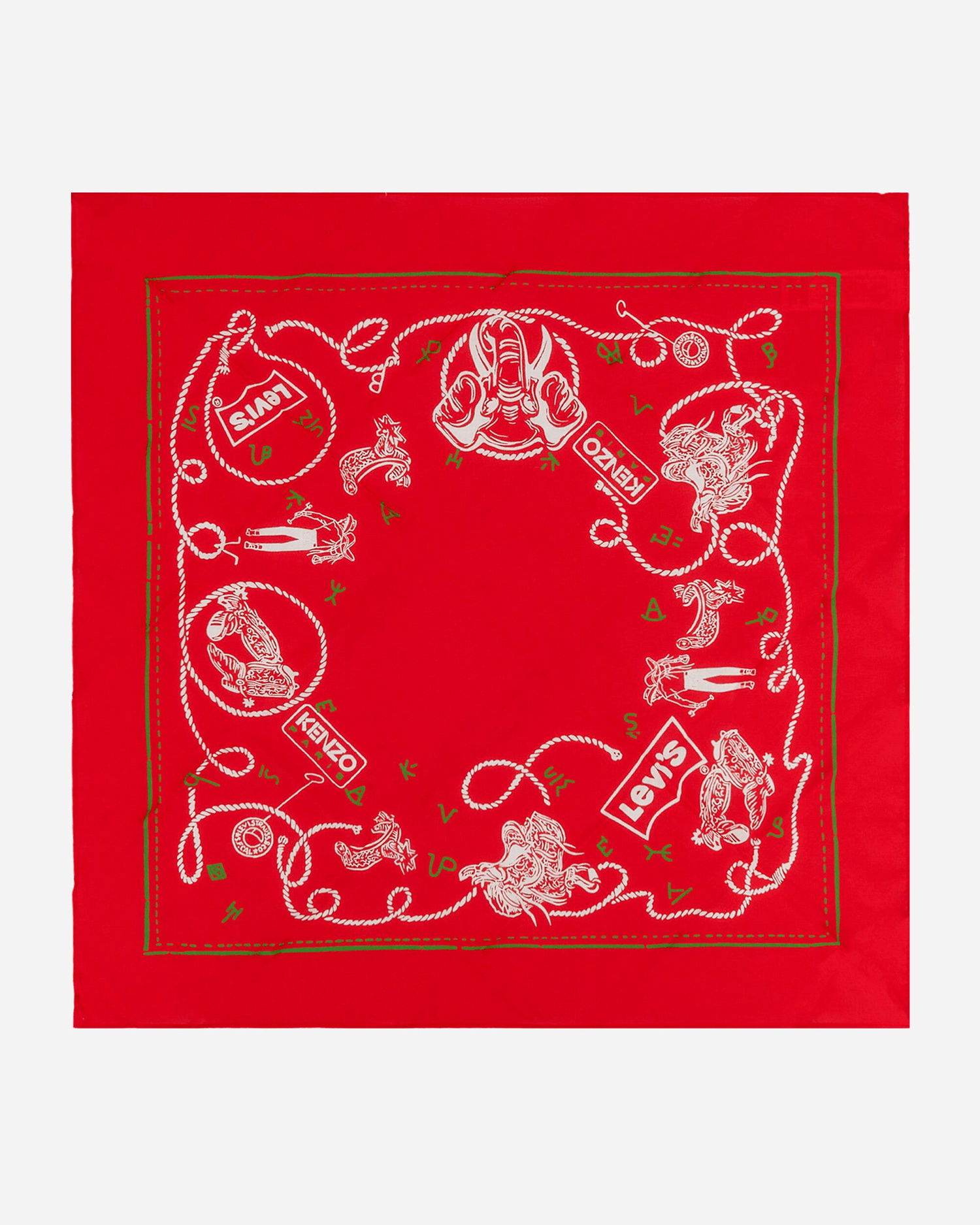 Шарф KENZO Levi’s® x Printed Bandana Червоний | FD68EU230LE9 22, 0