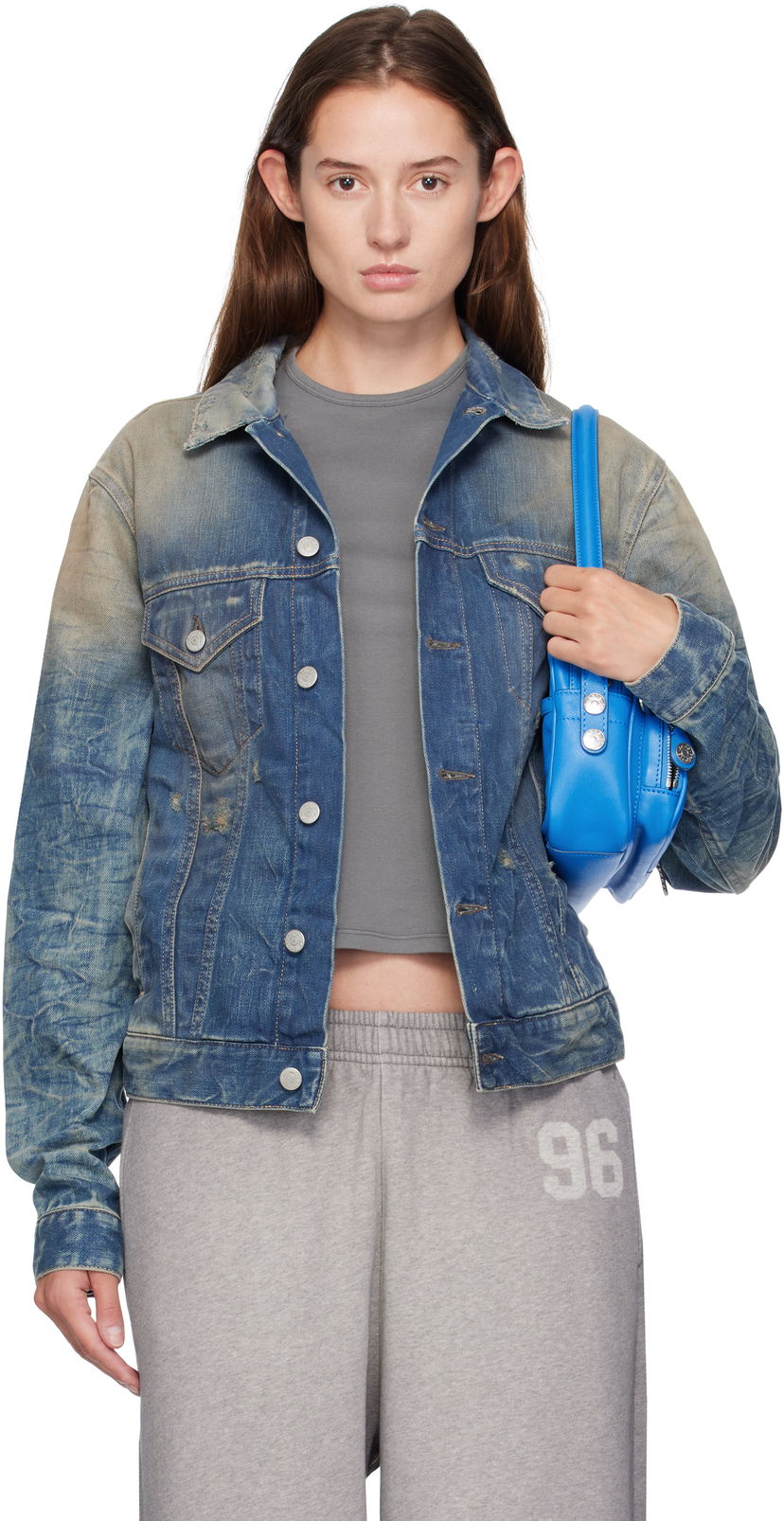 Куртка Acne Studios Acne Studios Distressed Denim Jacket Синій | C90196-