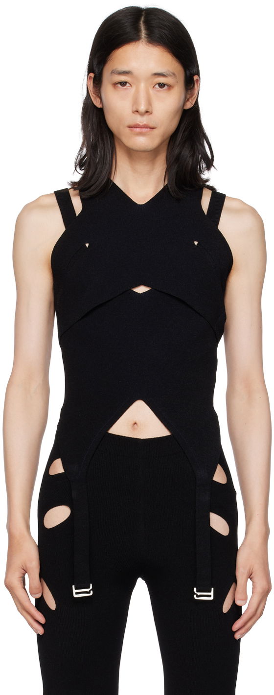 Боді Dion Lee Exclusive Lock Slit Tank Top чорний | C7126F22