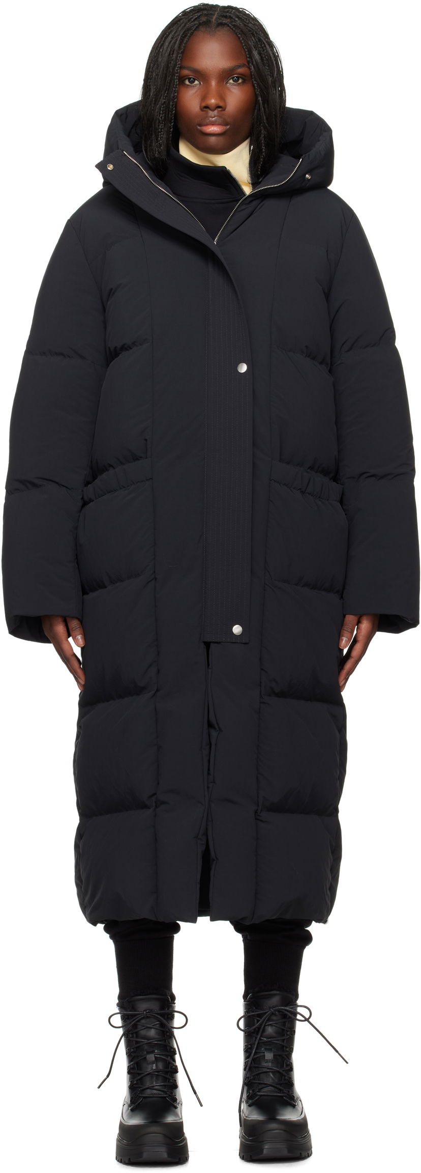 Пуховик Jil Sander Quilted Down Coat чорний | J40AF0125_J70008
