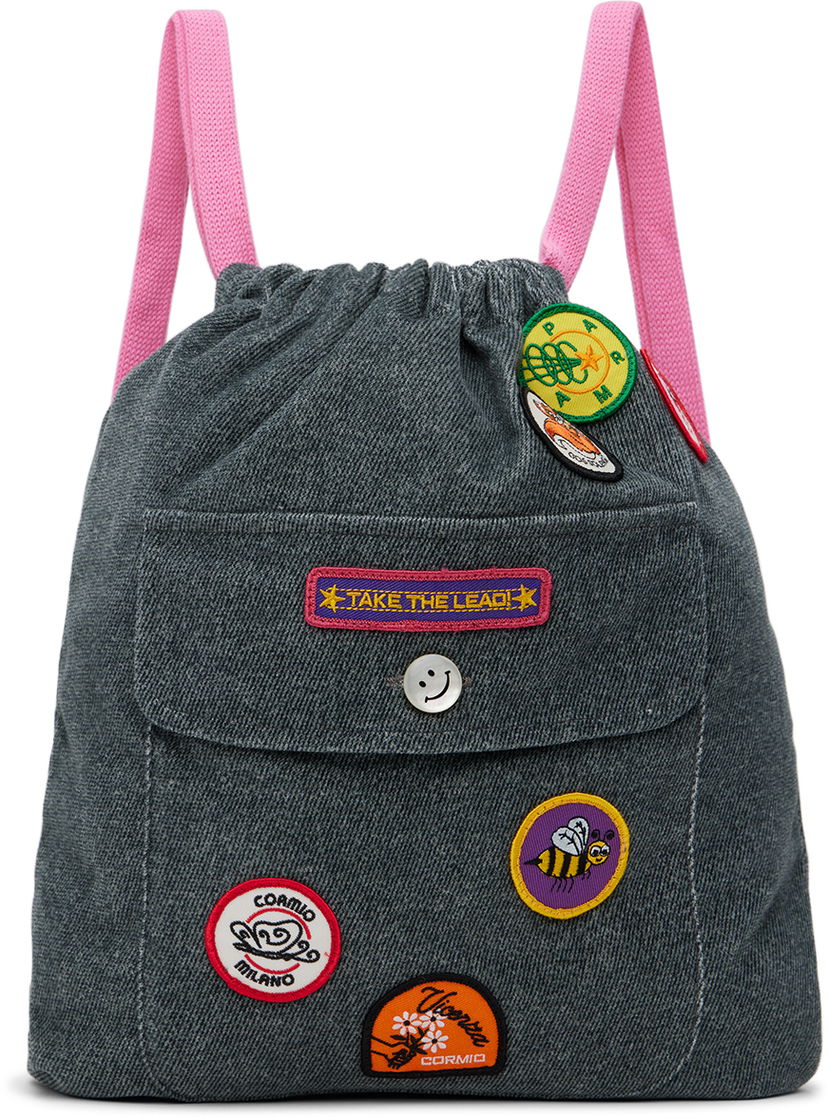 Рюкзак CORMIO Cormio Badge Backpack Сірий | BACKPACK CORDUROY