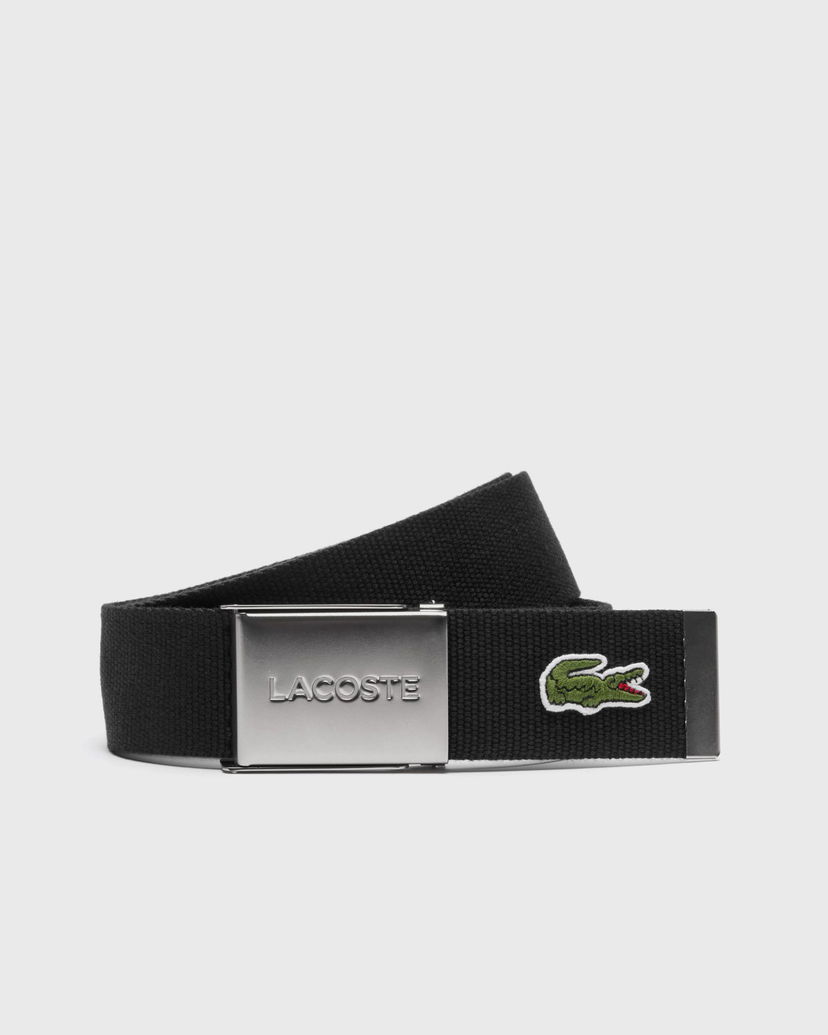 Ремені Lacoste Lacoste 40 Woven Strap Belt 110 CM чорний | RC2012-031