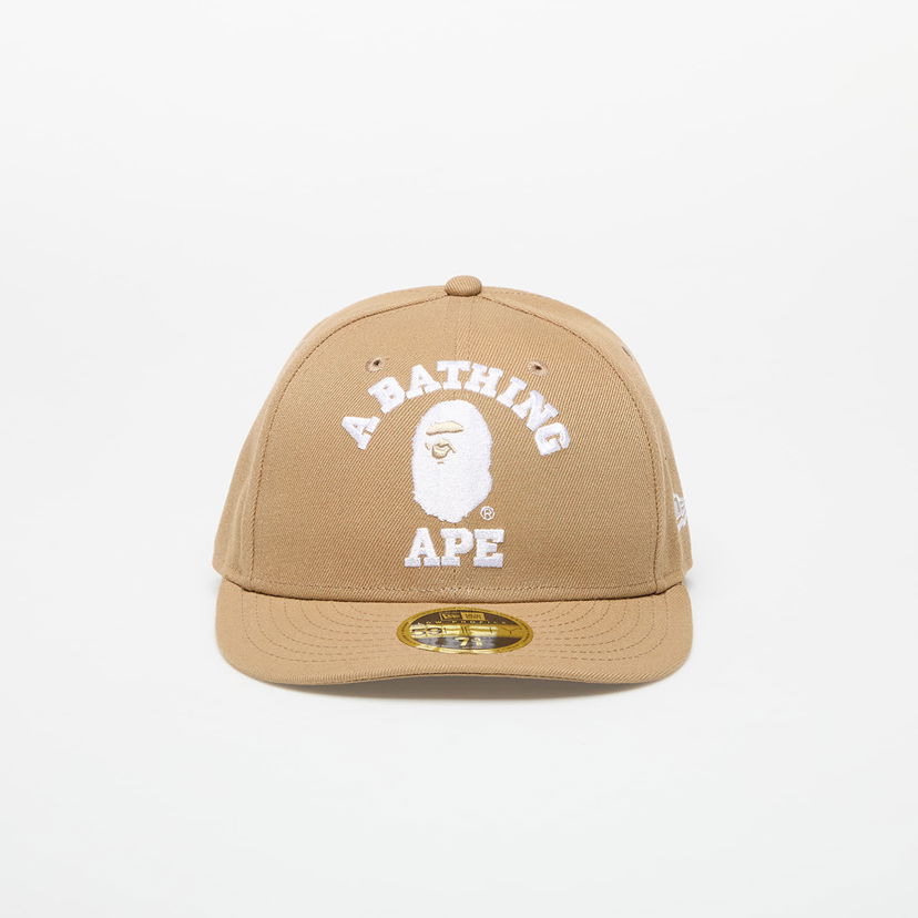 Кепка BAPE A BATHING APE x New Era 59Fifty Low Profile Cap бежевий | 001CPK231901CBEI