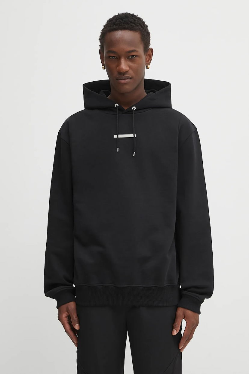 Світшоти HELIOT EMIL Plain Cotton Hooded Sweatshirt чорний | PREAW25.M.08.077.BLK01