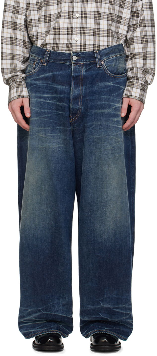 Джинси Acne Studios Super Baggy Indigo Jeans Синій | B00372-