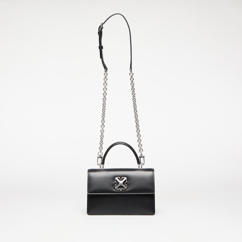Сумочка Off-White Jitney 1.4 Black Leather Top Handle Bag чорний | OWNP050C99LEA0011072