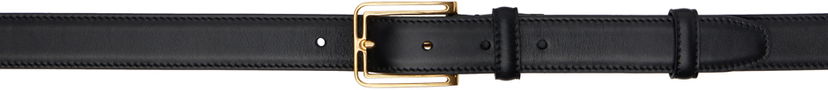 Ремені The Row Leather Belt With Square Buckle чорний | W1685-L60