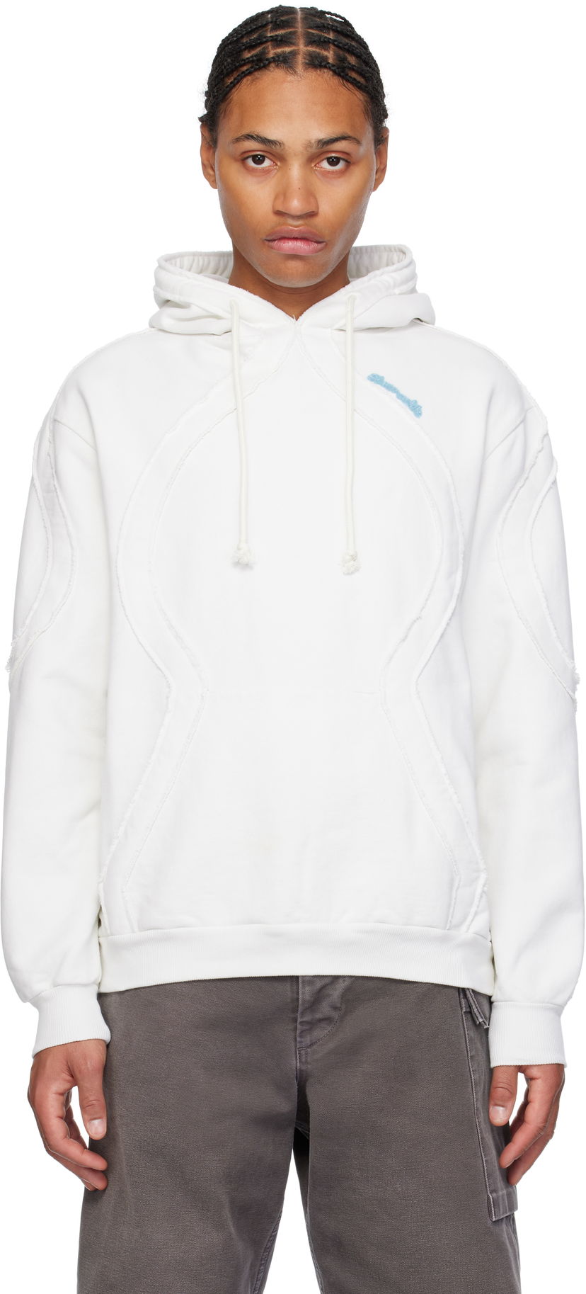 Світшоти Bluemarble Drawstring Hoodie білий | HO12 FL05B24 WHT